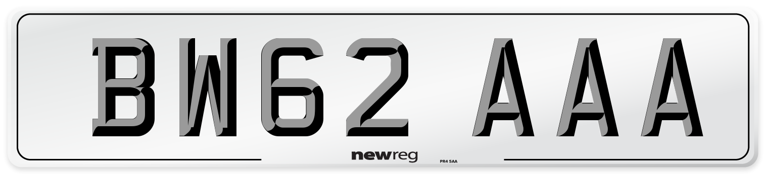 BW62 AAA Number Plate from New Reg